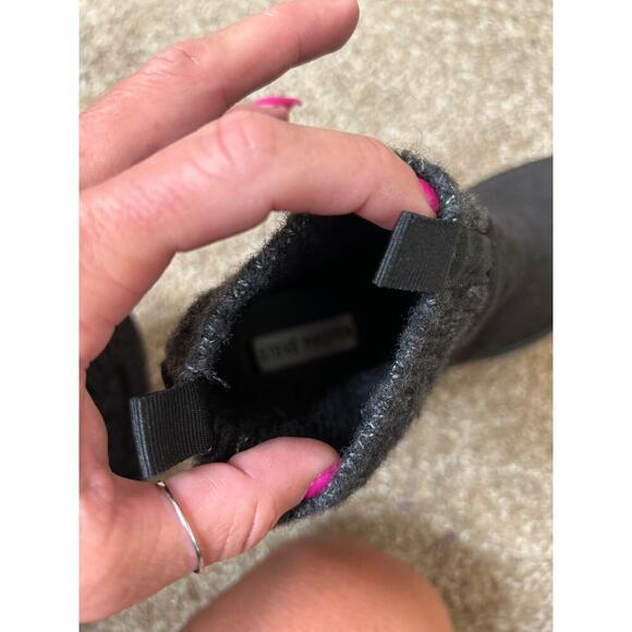 Steve Madden Apollo Chelsea Boots Women's Size 8 Black Chunky Platform Pull On 9 - Picture 6 of 7